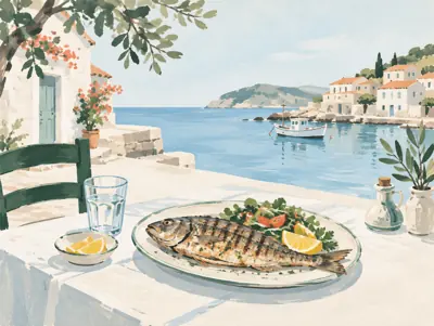 Illustration: A seafood restaurant in Solanas itself, useful when you prefer to stay in the village.